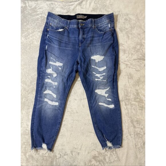 Torrid Bombshell Skinny Jeans Distressed Premium Stretch Ankle Women’s 20XS - Picture 1 of 8